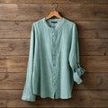 Stylish Mint Viscose Shirt